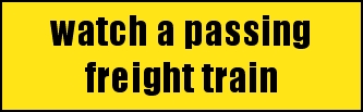 watch a passing freight train