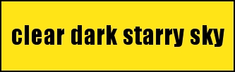 clear dark starry sky